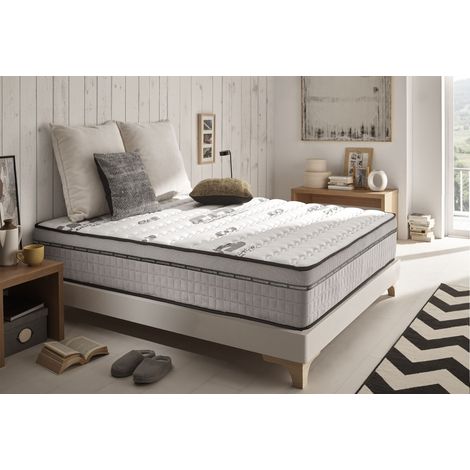 Colchón Carbone Plus 140x190 HD Viscoelástica - Grosor 24 cm - Látex + Soporte HR - 7 Zonas de Alto Confort (1/4)