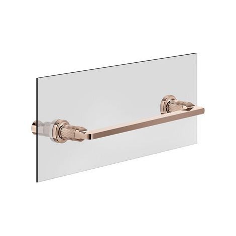 Toallero Gessi Inciso 300 mm, montaje en pared de cristal,