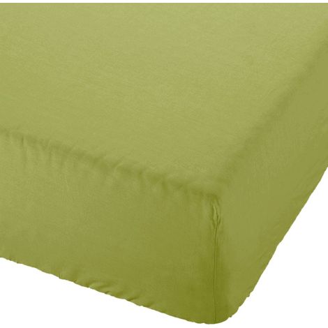 Drap housse Bambou en percale de coton 80 fils 90 x 190 x 30 cm (1/2)