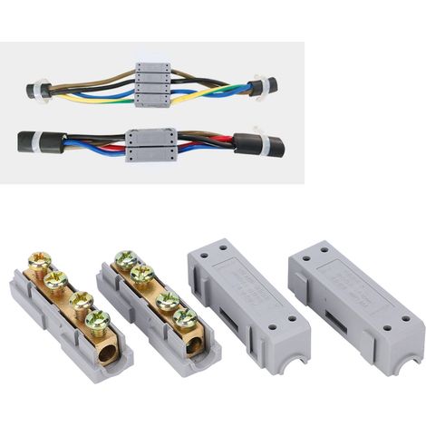 2 borniers de type I haute puissance, bornier de raccordement multifaces, S-35 (1/5)