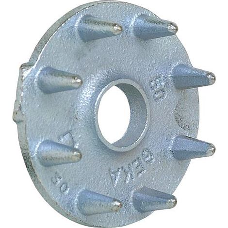 Attache pour bois d'un cote diam. 50 mm, galv zingue