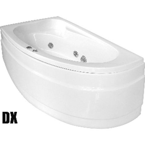 VASCA CON IDROMASSAGGIO ANGOLARE MODELLO ZAIRA CON PANNELLO Versione dx
