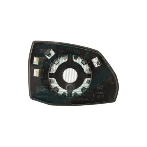 Verre de rétroviseur gauche asphérique électrochrome chauffant avec support Audi Q5 2 depuis 2017