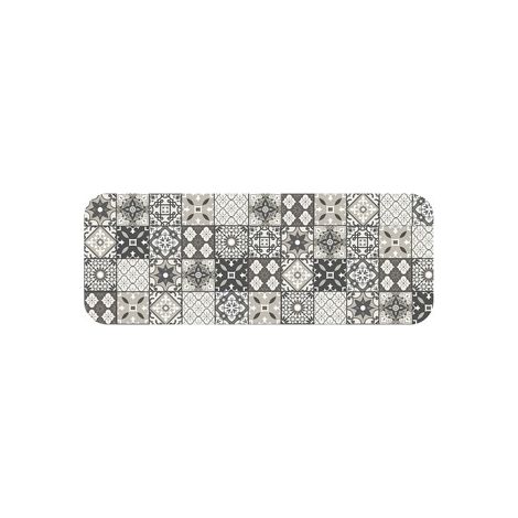 Tapis d'entrée d'intérieur rectangle Flanelle imprimé mosaïque "Gaston"- Multicolore - 45 x 120 cm - Livraison gratuite (1/3)
