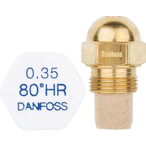Gicleur Danfoss 0,85/80°HR laiton tête ronde (1/4)