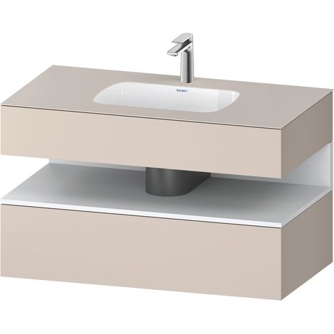 Duravit Collection One lavabo empotrado con base de lavabo