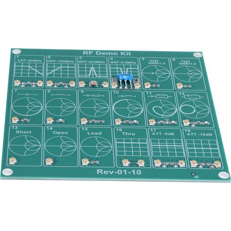 Module de test pour kit de démonstration RF, analyseur de réseau vectoriel portable, carte de test de filtre atténuateur (1/5)