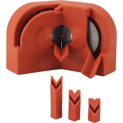Affteur de forets orange portable et multifonctionnel pour forets en acier rapide, carbure et cobalt (1/5)