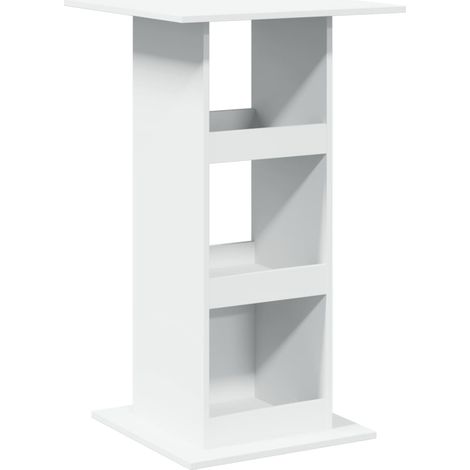 Tavolino multifunzionale con contenitore 60 x 60 x 102 cm in legno ingegnerizzato bianco DEC036325