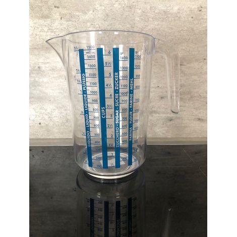 CARAFFA GRADUATA OLIMPIA Ø cm. 12x29 h lt. 1,5 mod. Grande (1/2)