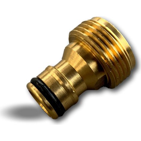 Adaptateur simple Version mâle Tétine en laiton avec un joint torique - Quantité x 1 - 3/4' (19 mm) laiton - Mâle (1/5)