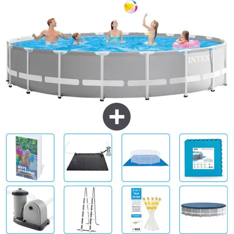 Prism Frame Pool Rund - 610x132 cm - 9-teilig S621