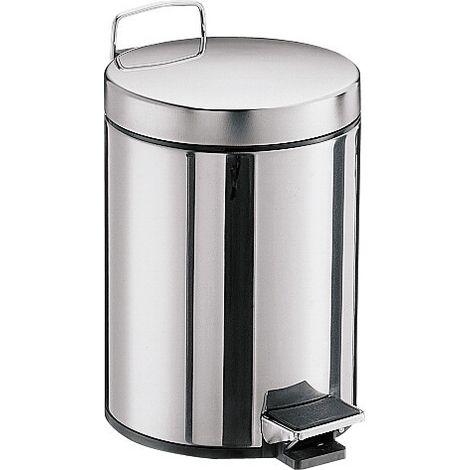 emco system2 Abfallbehälter, Deckel und Pedel, rund, 5 Liter, (1/4)
