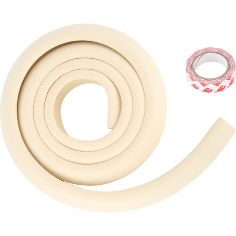 Protecteur d'angle bébé L-Type en mousse élastique pour meubles, sécurité maison (Beige) (1/5)