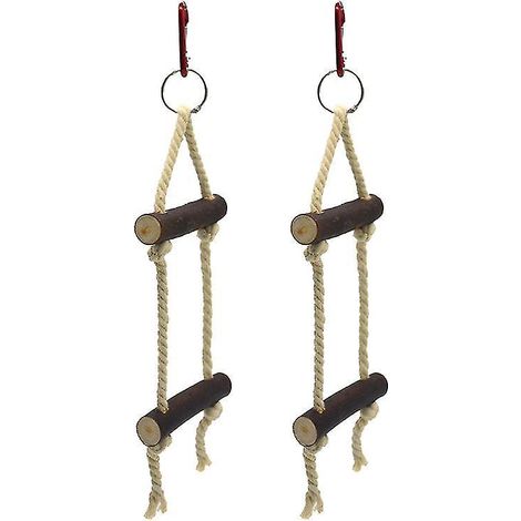 Lot de 2 jouets d'échelle pour perroquet