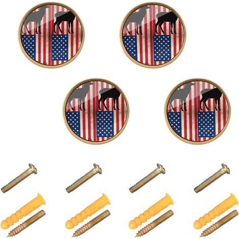 GuoChe - Lot de 4 poignées placard rondes 3,2 cm (1,26 pouce) (1/5)