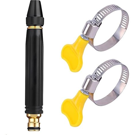 Embout Tuyau Arrosage Haute Pression, Buse Haute Pression Pour Tuyau Arrosage Pour Tuyau De Jardin Pour Pelouse, Cour, Arrosage Des (1/5)