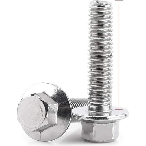 Tornillo Hexagonal Con Remache M6x25 mm - Acero Inoxidable 304 - Para Uso Doméstico Y Industrial - Kit de 10 Unidades (1/5)