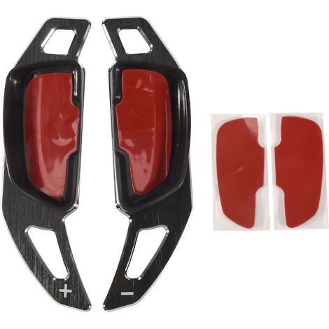 Accesorios para coche: Extensión de levas de cambio para volante para Mercedes Benz Clase C W205/ Clase GLC X253 / Clase E W213/ GLE (Negro) (1/5)