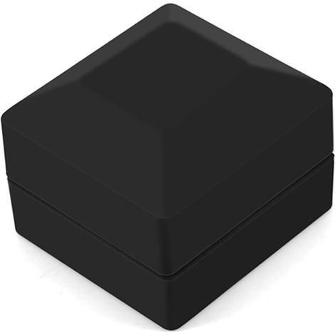 LED Lighted Ring Storage Box, Jewelry Display Stand, Black Gift, Fashionable (1/5)