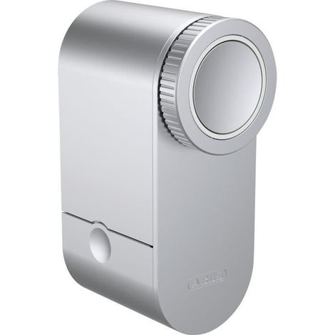 Coffre-fort électronique pour porte LOXERIS One avec application/code/empreinte digitale/poussoir en argent (1/5)