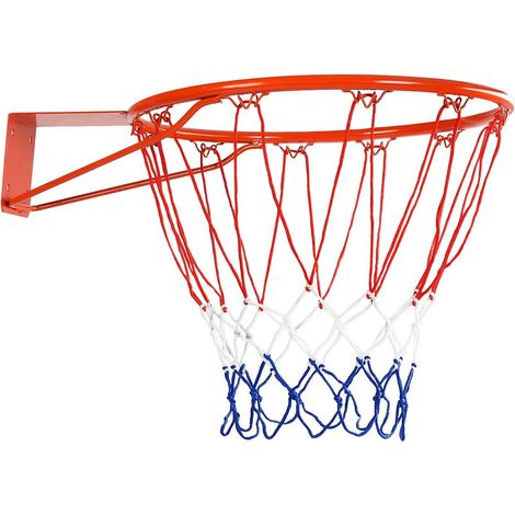 GOPLUS Panier de Basketball en Nylon Durable pour Match Formation Divertissement, Diametre du Anneau 46 CM, Convient a l’Interieur ou l’Exterieur, pour Adultes et Enfants, Multicolore (1/5)