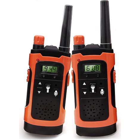 Talkie-walkie pour enfants (filles et garçons de 3 à 12 ans), portée de 4,8 km, 22 canaux.-AquaForge (1/3)