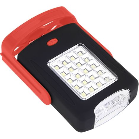 Tragbare 23-LED-Nachtlampe, Notfall-Taschenlampe, Laterne, Camping-, Fahrrad- und Wanderlampe, Rot (1/5)
