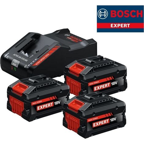 Bosch EXPERT kit 3 batterie 8 Ah tabless 18v EXBA 18V-80 + EXAL 18V-160 (1/5)