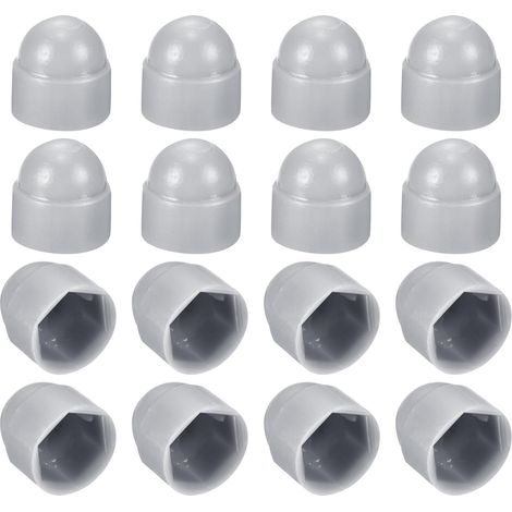 50Pcs Capuchon d'Écrou Hexagonal M4 Capuchon de Protection Gris (1/5)