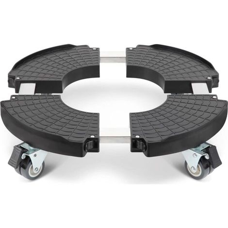 Porte Plante a roulettes, Réglable Ø 40-50cm, Capacité De 200 KG Chariot à roulettes Pot de Fleur Interieur Support Porte plantes et étagère à plantes, Plante, Pied de Parasol, Poubelle (1/5)