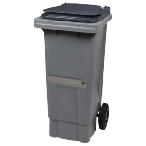 Conteneur 2 roues Korok - 80l barre ventrale - gris / gris