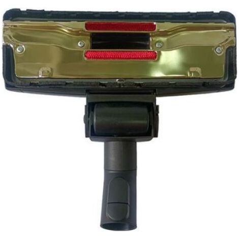 Brosse Combinée Aspirateur - 32/35 mm - Pour Sol Dur et Moquette - Articulation Pivotante - Chrome Noir - 1 Pièce (1/3)