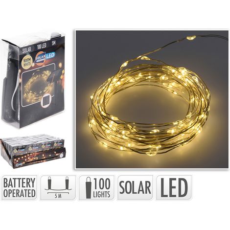 mLED-Girlande Warmweiß IP44 Solar 5m BASICS