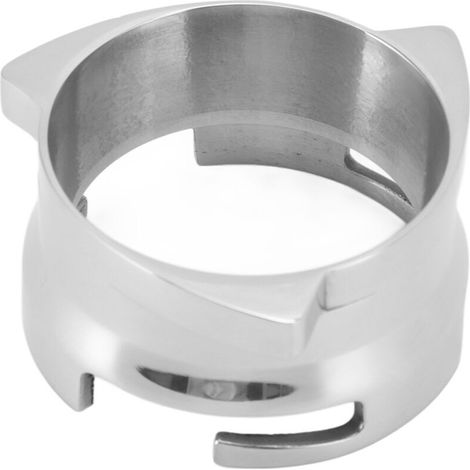Espresso-Dosiertrichter, 54 mm, Edelstahl-Kaffeetrichter, sicherer Verschluss, einfache Installation, drehbarer 54-mm-Dosiertrichter für Kaffee