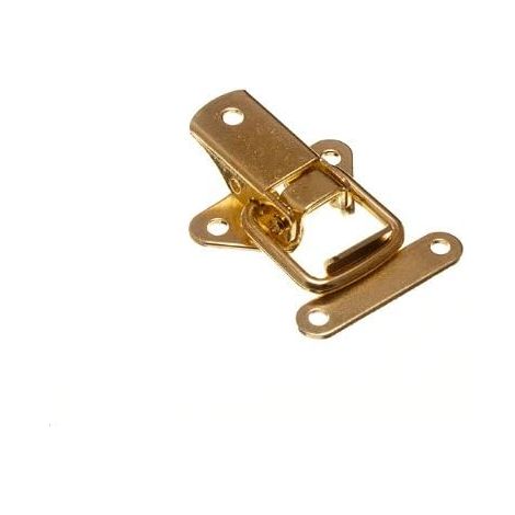Lot de 24 fermoirs en acier plaqué laiton 45 mm (1/2)