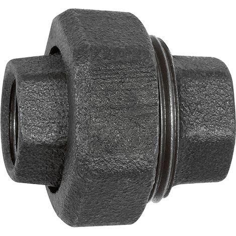 Riegler Verschraubung 340, konisch dicht., Rp 3/4, Rp 3/4, Temperg. schw. (1/2)