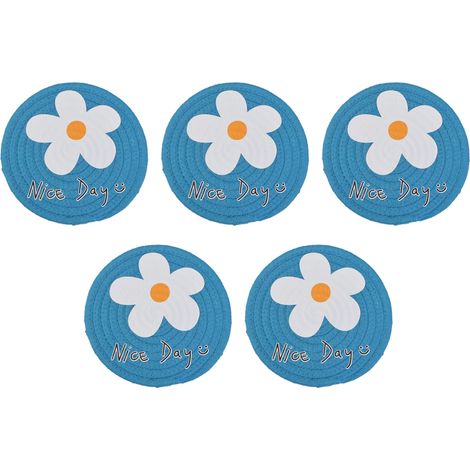 Tapis De Table Rond - Ensemble De 5 Napperons Lavables - Protection Anti-Rayures Pour Cuisine Et Jardin - Usage Intérieur Et Extérieur (1/5)