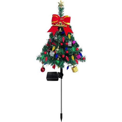 Guirlande lumineuse solaire extérieure pour sapin de Noël - Étanche - Décoration de jardin et pelouse - Style 2 (1/5)