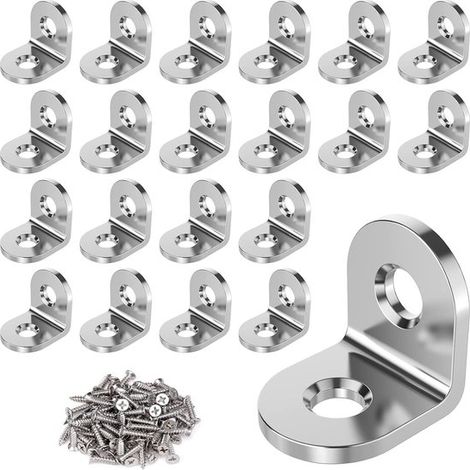 Eckverbinder / Schrankverbinder / Möbelverbinder / Eckverbinder, 20 Stück, 20 x 20 x 16 mm (1/5)