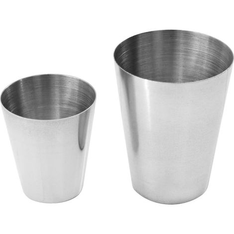 Edelstahl Schnapsbecher 3cl 5,5cl Edelstahlbecher Schnapspinnchen Becher (1/2)