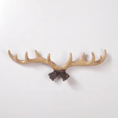 Décoration murale créative crochet en bois de cerf personnalité de la maison tête de cerf tenture murale crochet porte-manteau (1/5)