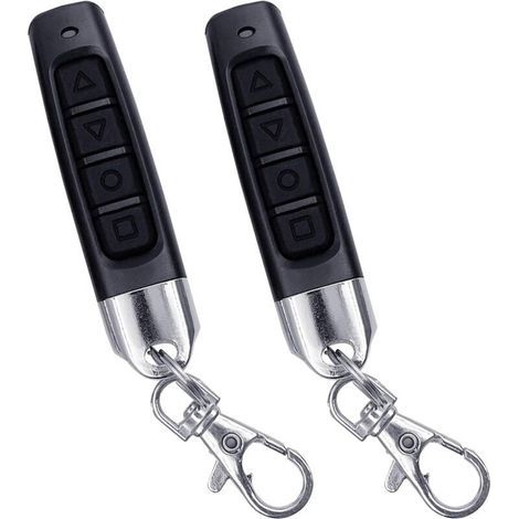 2pcs Telecommande Universelle Portail, Codes Fixes et Codes d'apprentissage, Clonage Télécommande 433 MHz, Adaptée aux Portes de Garage, Télécommande (1/4)