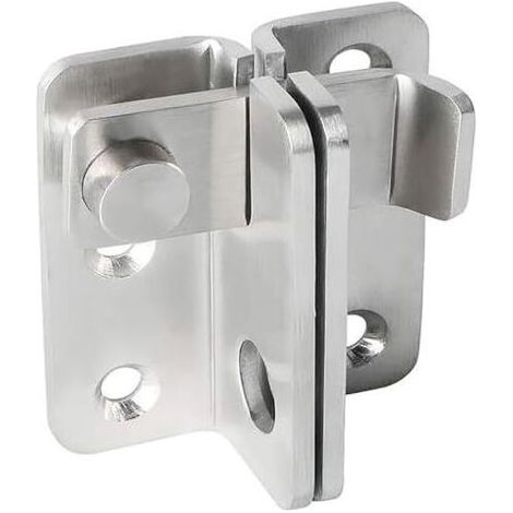 ZiYuya Loquet de porte coulissant Verrou Porte Coulissante Serrure Volet Loquet Porte Verrou Serrure de Porte Coulissante Cadenas Petite Petit Loquet en Acier Inoxydable Argent - Gauche Ouverte S (1/5)