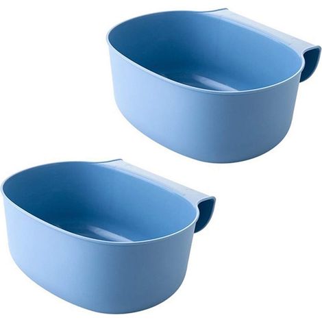 2 x Bac de récupération pour poubelle de cuisine suspendue, conteneur à déchets organiques, support de rangement pour poubelle de placard de cuisine/hayon, poches, étagère de rangement, support de pou (1/5)