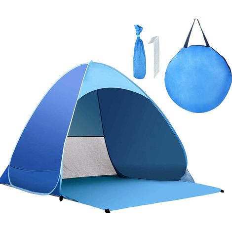 Sofortiges Pop-up-Strandzelt für den Außenbereich, tragbares Strandzelt, automatisch, wasserdicht, einfach aufzubauen, geeignet für Familie, Picknick, Camping (1/5)