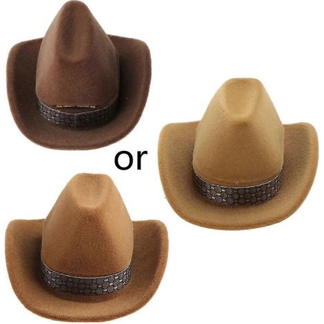 Schmuckaufbewahrung, Schmuckkästchen, modische Schmuckbox in kreativer Cowboyhutform