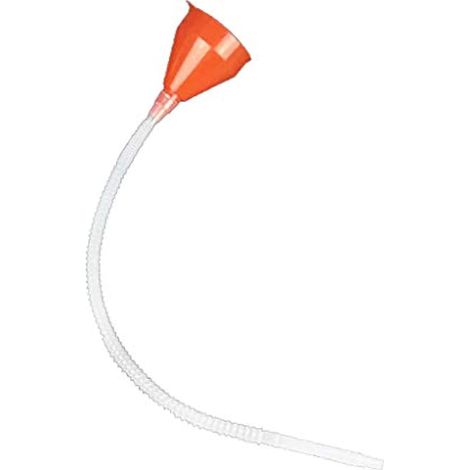 Entonnoir de remplissage en plastique orange pour voiture, moto et machine de ferme (1/4)