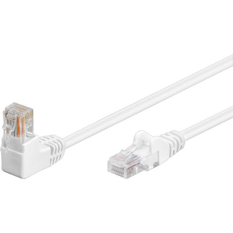 Goobay 94161 cable de red Blanco 0,25 m Cat5e U/UTP (UTP)