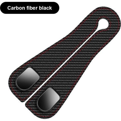 2 PCS Crochets en cuir PU pour voiture, noir, pour les organisateurs de la banquette arrière et des pièces automobiles féminines (1/5)